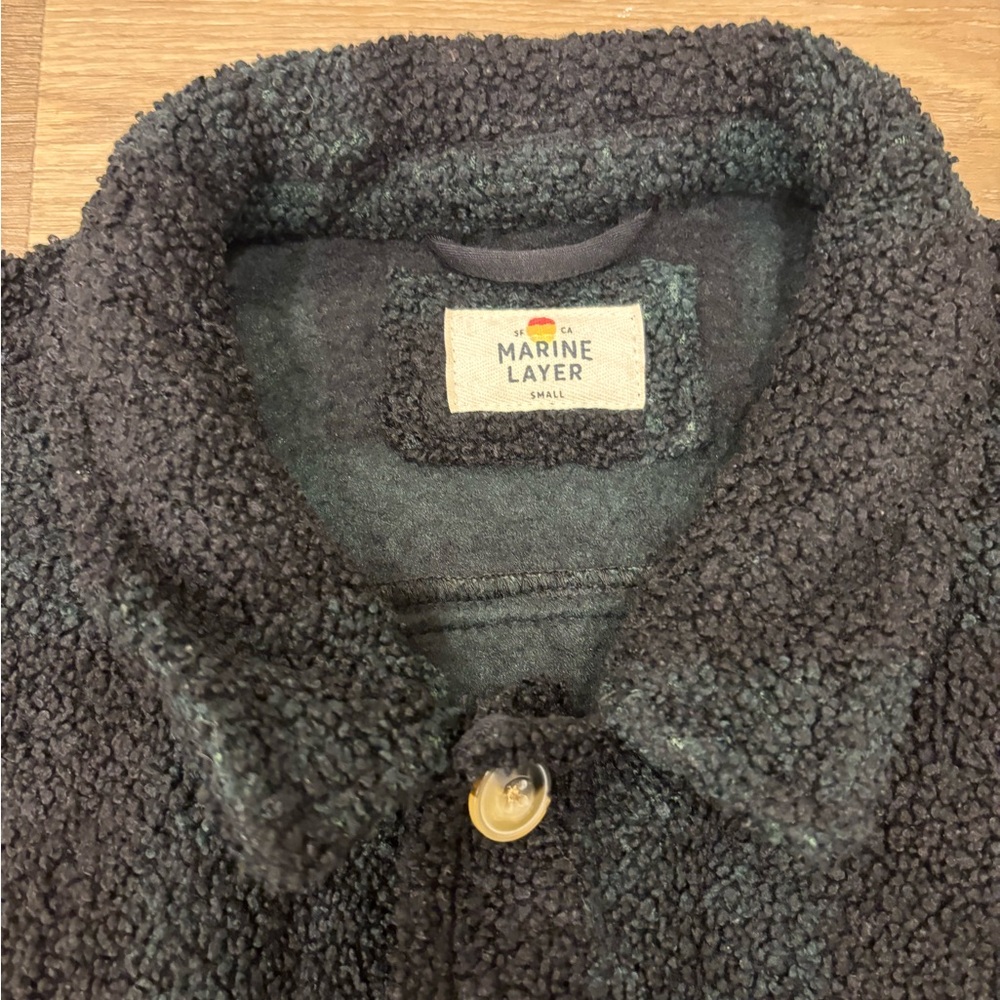 Marine Layer Sherpa‎ Plaid Overshirt - Picture 6 of 6